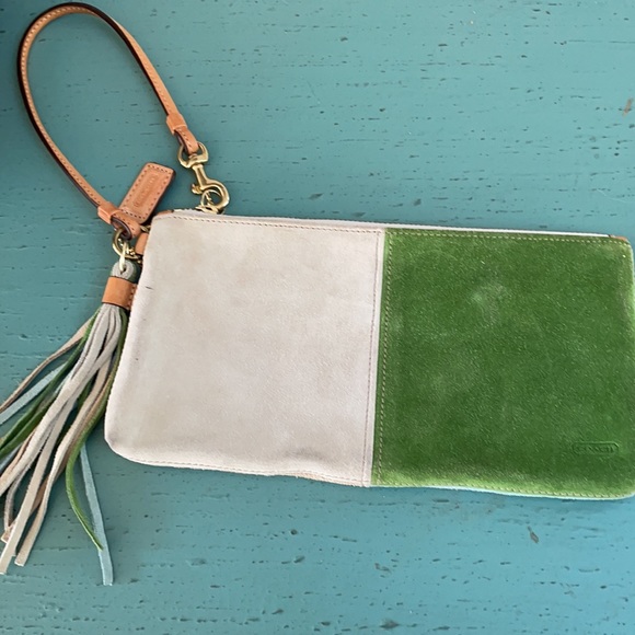 Coach Suede wristlet - Picture 2 of 5